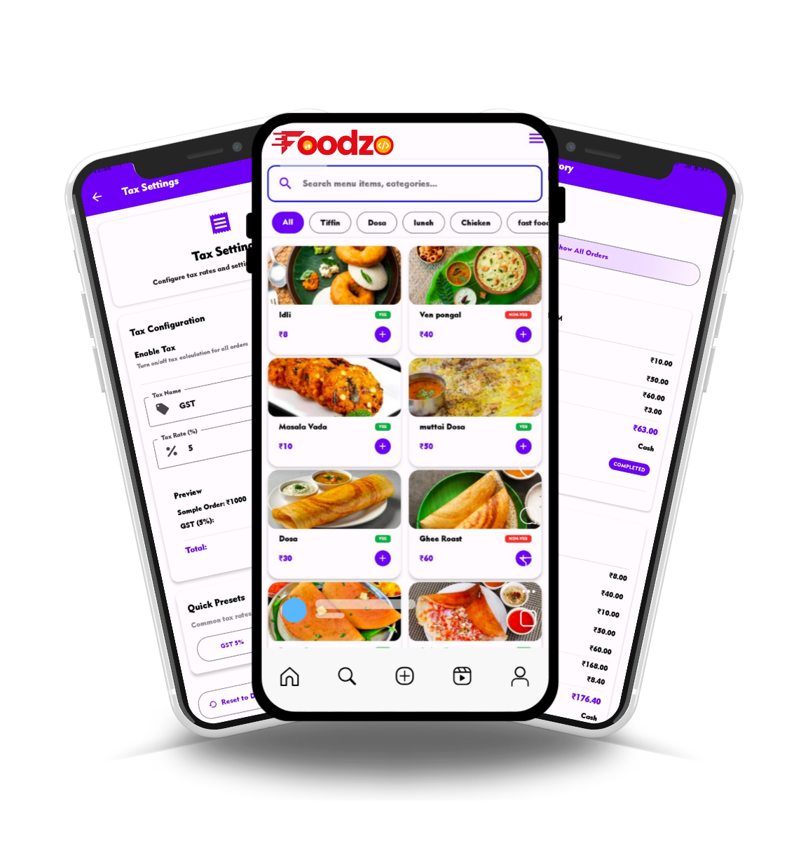 Foodzo Billing Software